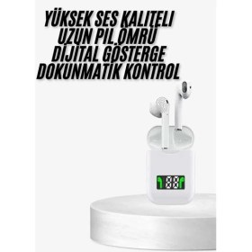 Resim Techno Stock Bluetooth Kulaklık Kablosuz Tws Çağrı Cevaplama Anc Özelliği 