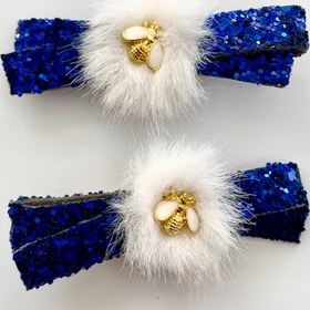 Resim Chic Bee Bow Hair Clips 
