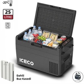 Resim Iceco MCD25B 12/24 Volt 25 Litre Kompresörlü Oto Buzdolabı Dondurucu - Buz Kaseti 