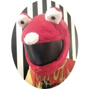 Resim Kaskmania Peluş Kask Kılıfı Kırmızı Kurabiye 