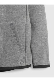 Resim GAP Erkek Bebek Gri GapFit Fit Tech Kapüşonlu Sweatshirt 