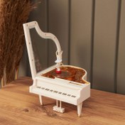 Resim Deco&Style Balerinli Piyano Tasarımlı Müzik Kutusu 