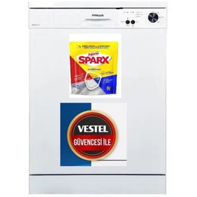Resim Finlux Bm 320 Beyaz Bulaşık Makinesi "vestel Üretim ve Garantisi" Asperox 30 Lu Deterjan Hediyeli" 
