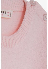 Resim Breeze Kız Çocuk Triko Kazak Pullu Nakışlı Kız Baskılı 1.5-5 Yaş, Pudra 