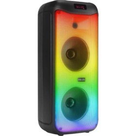 Resim Mikado Md-40bt 40w Bt, Tws Destekli Rgb Işıklı Kablosuz Mikrofonlu Toplantı-Parti Kule Hoparlörü 