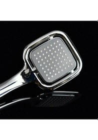 Resim Siyah Kare Banyo Duş Seti Hortum Mafsal Ve Başlık Set Diğer 