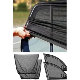 Resim Uydee 2 Adet Araba Yan Cam Güneşlik Oto Yan Cam Perdesi Araç Yan Cam Perde Arka Koltuk Güneşliği 