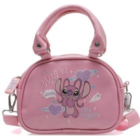Resim Stitch El Çantası Kız Çocuk Pembe Happy El 