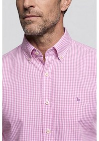 Resim Bisse Pembe Regular Fit Cepsiz Uzun Paşa Yaka Gömlek Gmeks261040 C29 