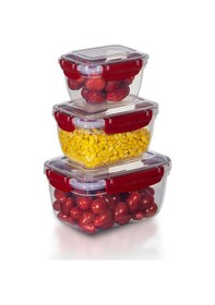 Resim 3'lü Master Dikdörtgen Saklama Kabı 550 ML - 1000 ML - 1800 ML 001 