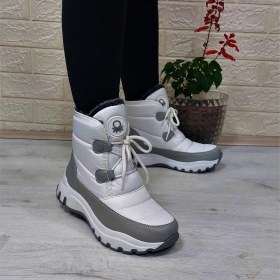 Resim Benetton 50040 Beyaz Içi Kürklü Kaymaz Taban Bayan Kar Botu 