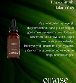 Resim Oilwise Güçlendirici ve Besleyici Kaş Kirpik Bakım Yağı 30 ml 