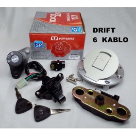 Resim Mondial Drift 6 Kablo Kontak Seti (Kontak-Depo Kapağı-Kilit) 
