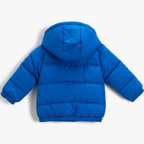 Resim Erkek Bebek Oversize Şişme Mont Kapüşonlu 
