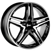 Resim CMS-1221-05 7.5x17" -5x112 ET38 66.5 Diamond Black Gloss Jant (4 Adet) 
