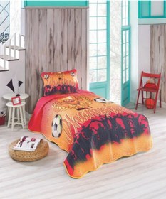 Resim Fanatik Gs Tek Kişilik Kapitone Yatak Örtüsü - Galatasaray Temalı 175 X 240cm Kırmızı 