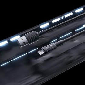 Resim Juo 12W 2.4A USB-A to Lightning iPhone iPad ile Uyumlu Silikon Hızlı Şarj ve Data Kablosu Siyah 2 Metre 