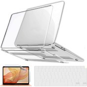 Resim NovStrap Apple Macbook Air 13 Inch M1 Çip A2337 Uyumlu Alt Üst Kılıf Klavye Kılıfı Ekran Koruyucu Film 