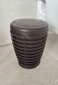 Resim Prima Nova Palm Döner Kapaklı Banyo Mutfak Ofis Çöp Kovası Kahve 7,5 Lt 