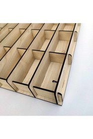 Resim Woodbu 1/64 Hobi Araba Rafı Akçaağaç Ahşap (mdf) 