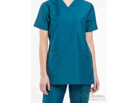 Resim Cici Forma Zarf Yaka Petrol Yeşili Takım 