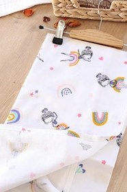 Resim sitilin Kız Erkek Bebek Unisex Pazen Kundak Battaniye STL6595 