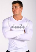 Resim Diadora Soloben – Erkek Beyaz Uzun Kollu Spor T-shirt – TSRT-ZN 