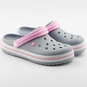 Resim Akınal Bella Unisex Sabo Terlik Hastane Terliği Buz Gri Pembe 