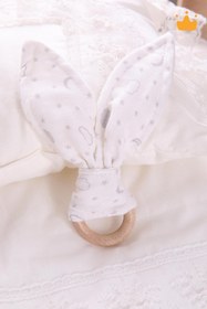 Resim Babyhola Ahşap Halkalı Müslin Diş Kaşıyıcı 546 