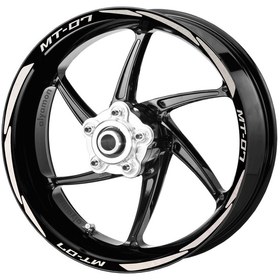 Resim Deeb Yamaha Mt07 Jant Şeridi Reflektif Beyaz Beyaz Model S 