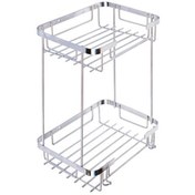 Resim Paslanmaz Kare 304 Kalite Şampuanlık İkili 22x15 cm 