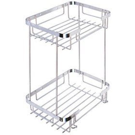 Resim Paslanmaz Kare 304 Kalite Şampuanlık İkili 22x15 cm 