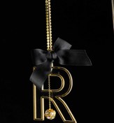 Resim TASARIM ARABAM ATİKE ELİF AKIN Gold Şeffaf Dikiz Süsü R Harf 