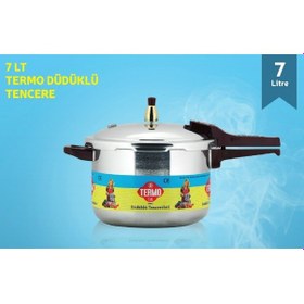 Resim Termo Alüminyum Düdüklü Tencere 7 LT Gümüş 