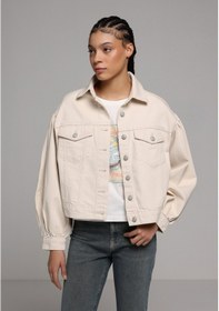 Resim Colin's Colins Oversize Fit Düğmeli Astarsız Kadın Ecru Denim Ceket Cl1079821 Q1.v1 Dn44909 Denim 