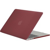Resim Blogy MacBook Pro 16.2 İnç Crystal Fit Kılıf Wine Red 