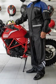 Resim Forte Gt 1134 Pvc Yağmurluk Takım Cepli Mavi 