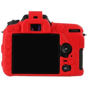 Resim FototekFotograf Nikon D7500 Uyumlu Kırmızı Silikon Kılıf Koruma Kılıfı D 7500 Dslr Case Fotoğraf Makinesi Easy Cover 