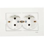 Resim STOREMAX trendflare Karre Beyaz İkili Topraklı Priz modasplash 1175260 