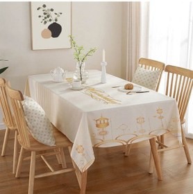 Resim Golden Laurel Ramazan Ayına Özel, Leke Tutmaz, Dertsiz Masa Örtüsü 150x220 - V5 Bej Bej 
