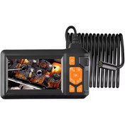 Resim shopwave Ekranlı 3 Kameralı 10 Mt Hafıza Kart Destekli Sert Kablo Yılan Endoskop Kamera 8 Mm 4.3 Inc 