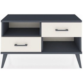 Resim Arges Şifonyer Tek Raflı 2 Çekmeceli 88x30x48 Antrasit-antrasit/aytaşı Antrasit/aytaşı 