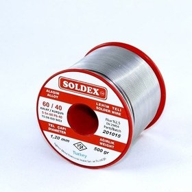 Resim Soldex 1.2 Mm 500 Gr Lehim Teli Sn60 Pb40 