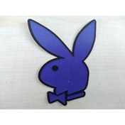 Resim Aksesuar Playboy Sticker (koyu Mavi) 6cmx4,5cm (2 Adet Fiyatı) Playboy Logosu Playboy Arması Playboy Etiketi 