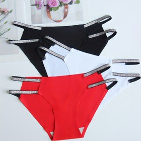 Resim 3 adet Yumuşak ve Nefes Alabilen Dikişsiz Çamaşır, Kadın İç Giyim & Lingerie 