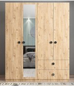 Resim Point 4 Kapaklı Gardırop Dolap Çam 