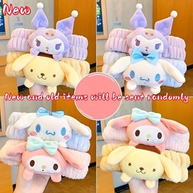 Resim 1 adet Popüler Karikatür Karakter Basılı Başlık Bandı, for KUROMI, ALOIE, for Cinnamoroll, for Pompompurin ve Diğer Karikatür Karakterleri İçin, Yüz Temizliği İçin Mükemmel, Sadece Sevimli Olmakla Kalmaz, Pratik Saç Aksesuarları da Olur, Günlük Cilt Bakımı Sürecine Şarj Ekler. Sanrio Hayranları İçin Gereken, Günlük Kullanım İçin Hem Pratik Hem de Moda Saç Aksesuarları. 