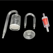 Resim Xuweiwei Kırmızı Co2 Difüzörü Bitki Ve Akvaryum Seti U Boru Çek Valf 