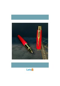 Resim Metal Kırmızı Roller Kalem Şık Ergonomik Tasarım 13 Cm Çok Renkli 