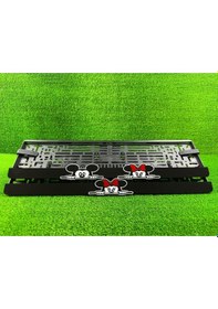 Resim Mickey - Minnie Mouse 3d Kabrtmalı Pleksi Araba Plakalığı 1 Takım 